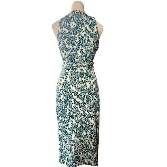 Ricki’s Wrap Dress, NWTS, green/white, midi, floral, size - Picture 5 of 8